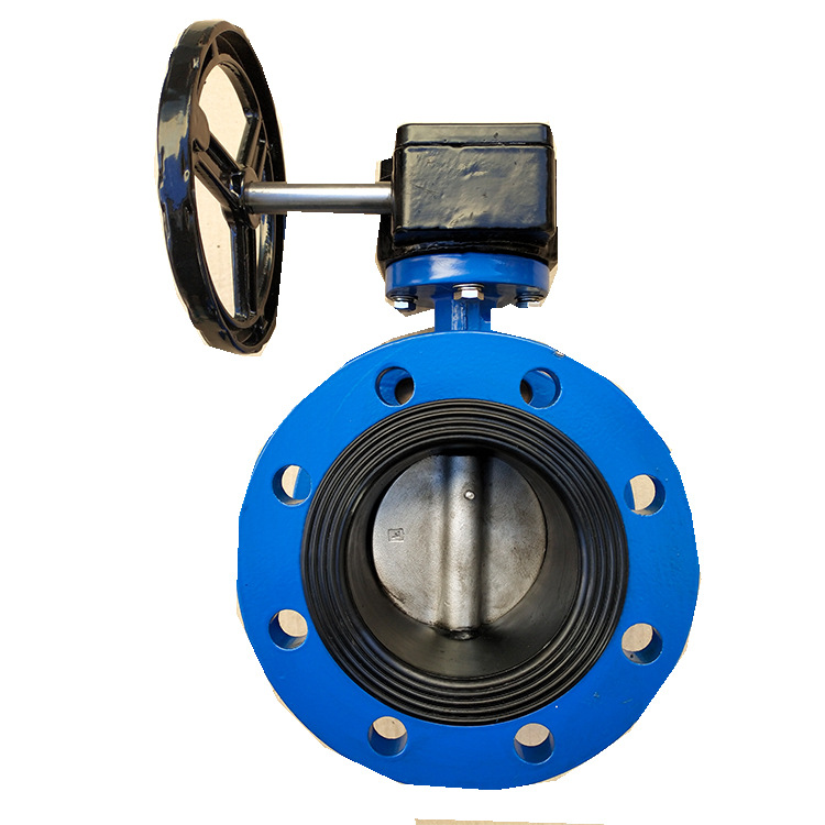 球墨铸铁法兰蝶阀 手动蜗轮蝶阀 d341x-16q 天津厂家