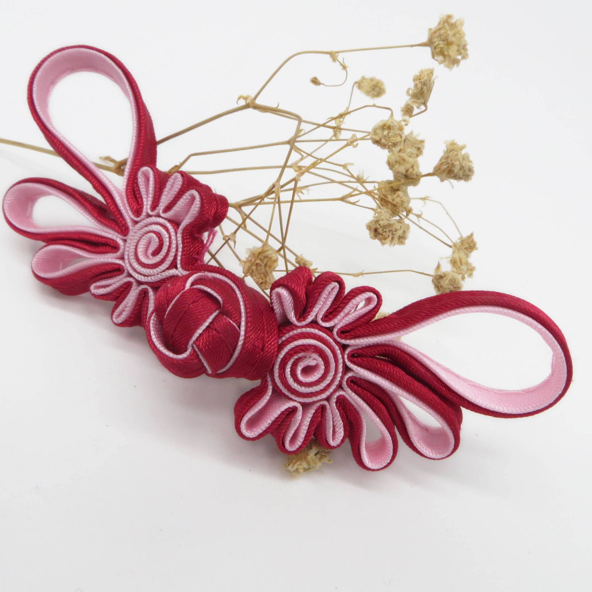 旗袍扣子盘扣中式唐装手工编织菊花盘扣民族风长尾凤菊盘扣