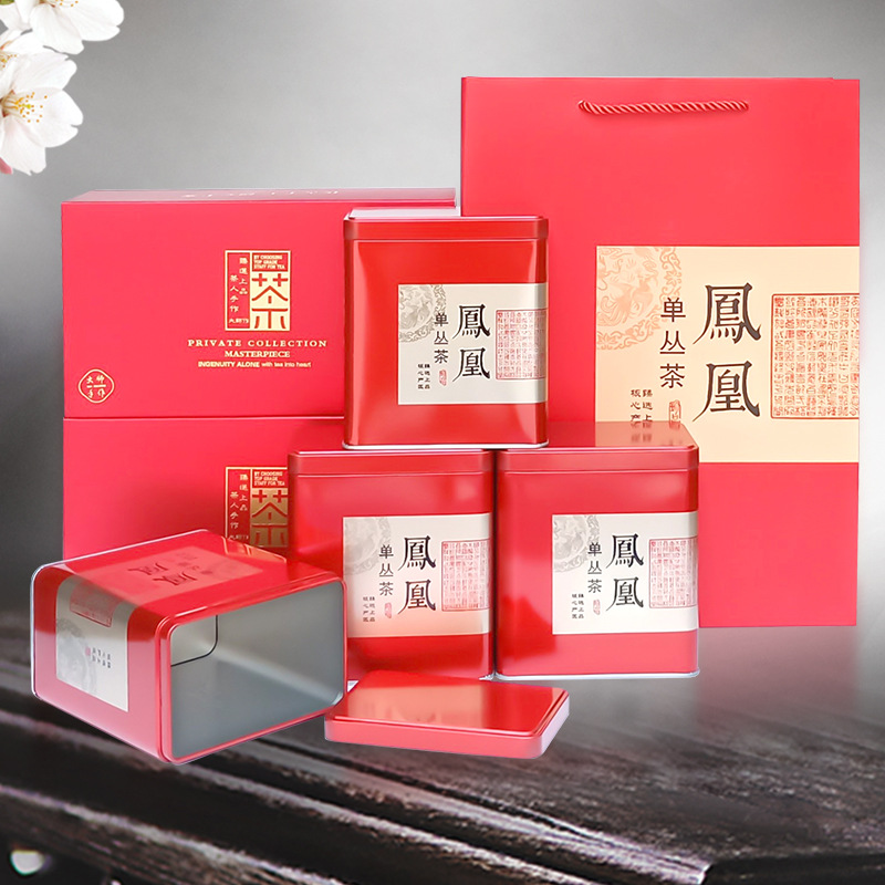 凤凰单丛乌岽单丛高山茗茶通用珍藏版茶叶包装款式四罐一斤空铁罐