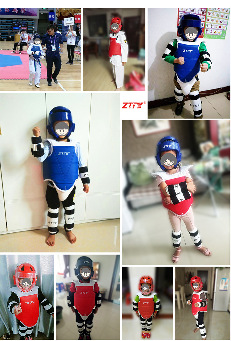 ztty空手道男护裆跆拳道护裆男女式护具eeva内胆可oem odm