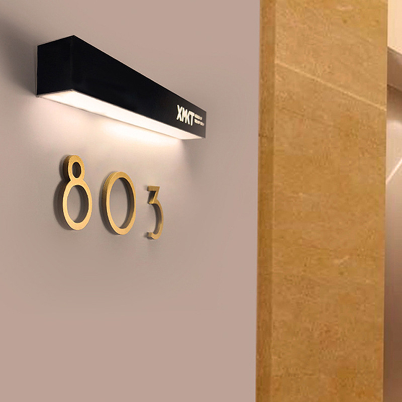 宾馆发光门牌定制酒店led号码牌民宿房间号指示牌餐厅包间提示牌