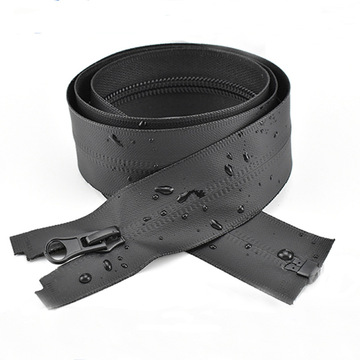 厂家直销5号防水拉链 黑色现货tpupu亮光哑光 反装尼龙条装拉链