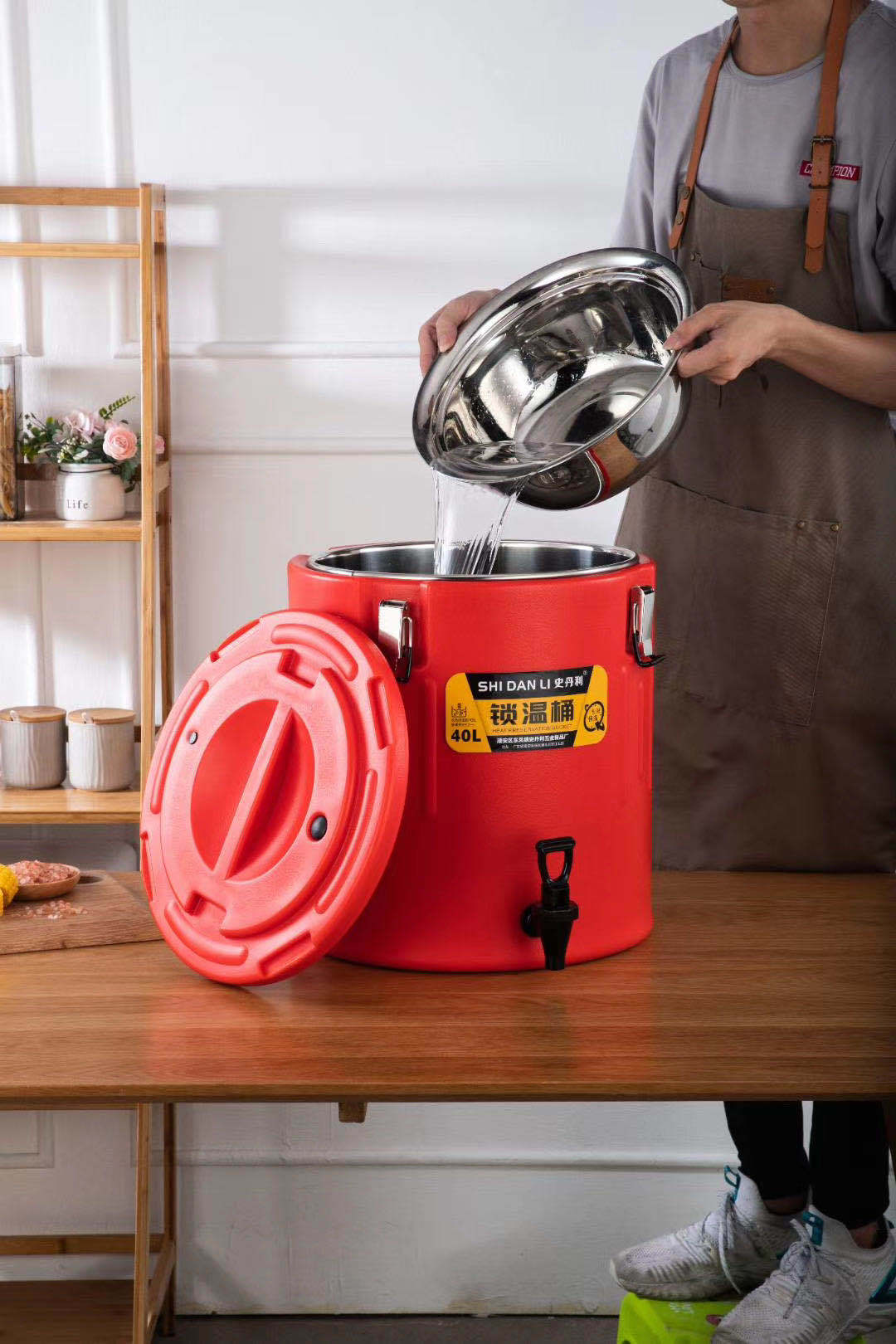 不锈钢大容量保温桶汤桶运输桶食材保鲜桶食堂车载保温箱