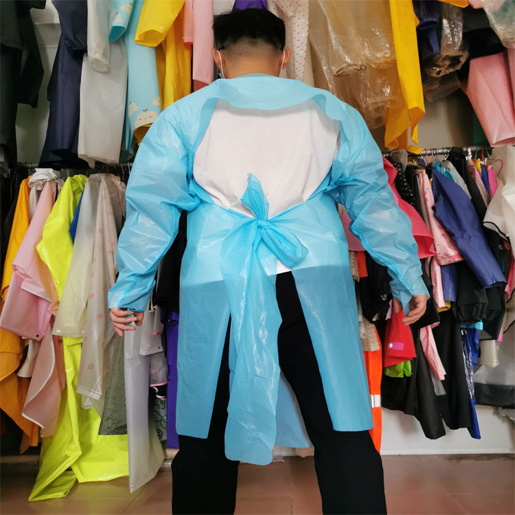 一次性反穿非医用cpe袍cpe雨衣围裙隔离衣防尘一薄膜peva cpe围裙