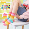 spring and autumn children Rainbow baby Socks men and women Students socks Sew Socks supple manual Solid