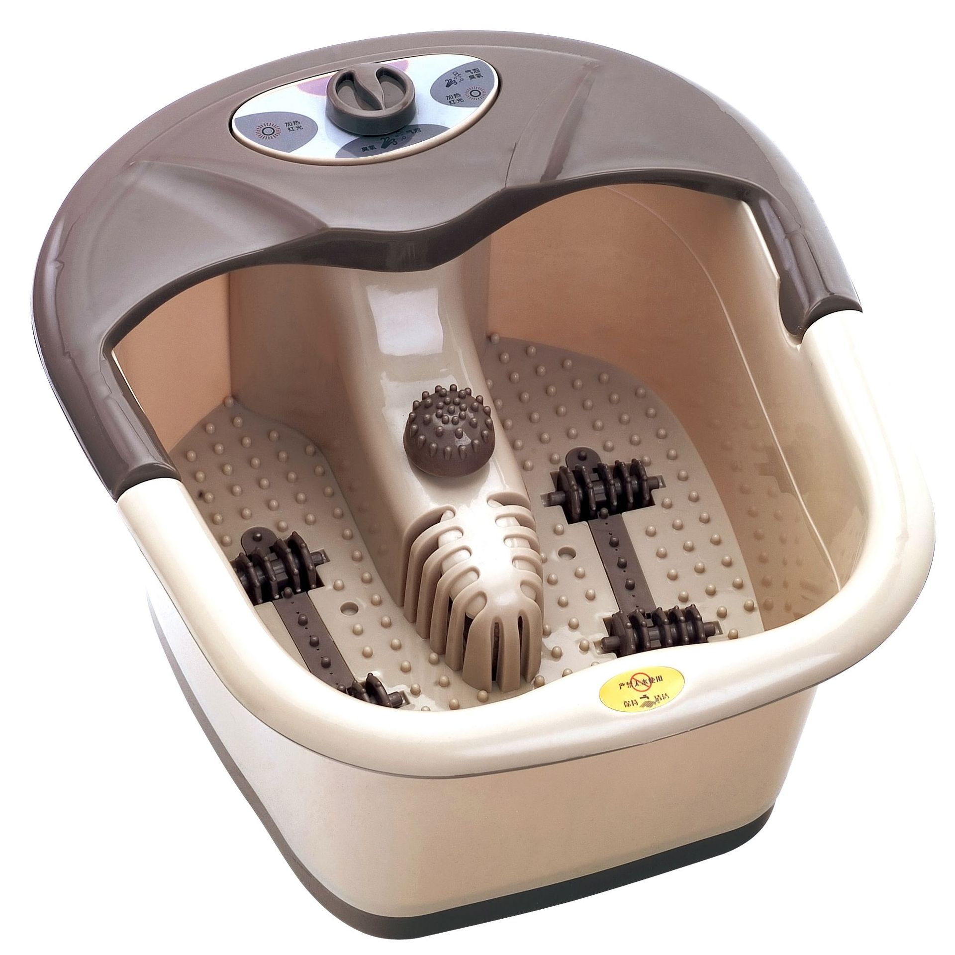 按摩加热洗脚盆电动泡脚盆加热足浴桶自动足疗桶电动足浴盆