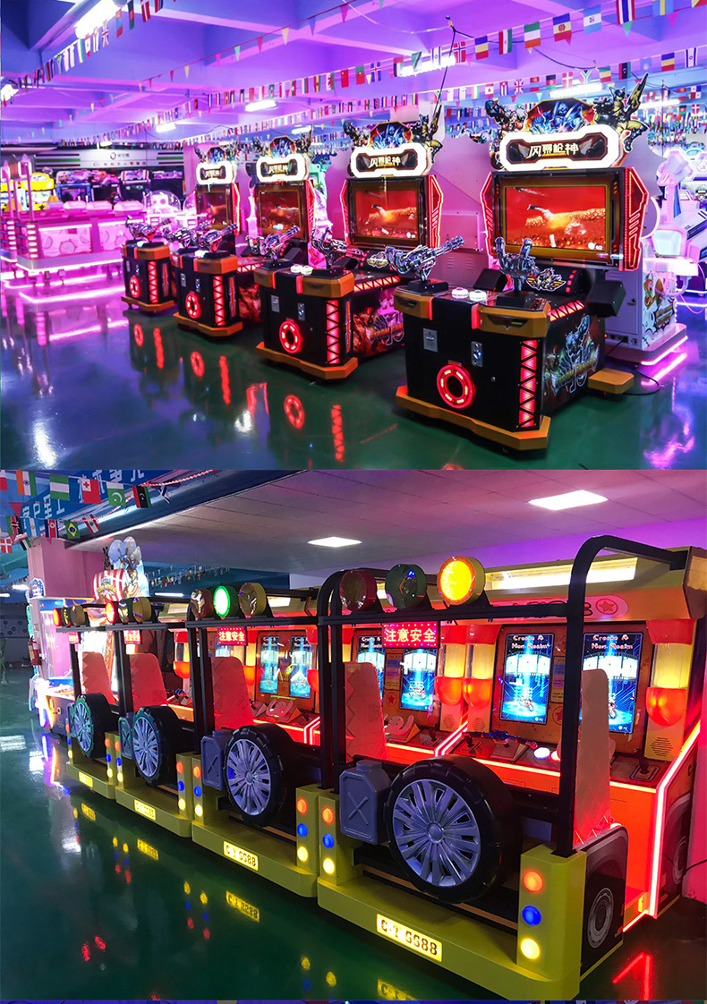 大型儿童乐园冰雪骑缘双人连线单车亲子互动投币游戏机游艺机厂家