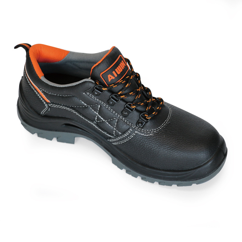厂家直销aiwin夏季透气劳保鞋防砸防刺穿 钢头牛皮防静电安全鞋