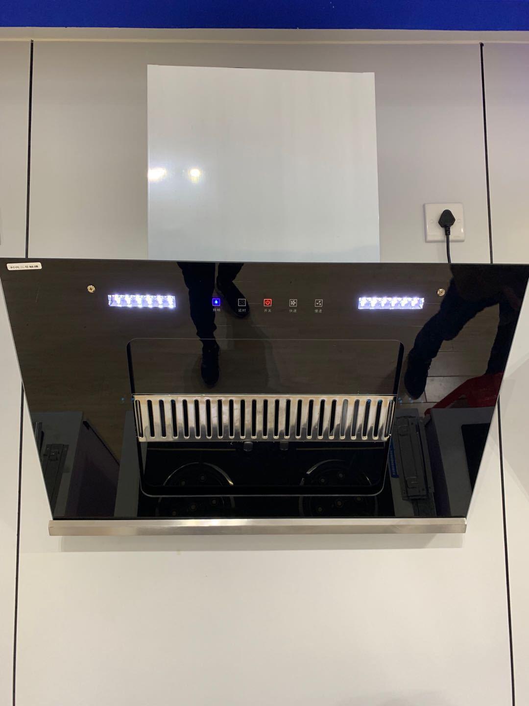 厂家直销油烟机家用大吸力抽油烟机侧吸中式按键触摸吸油烟机厨房