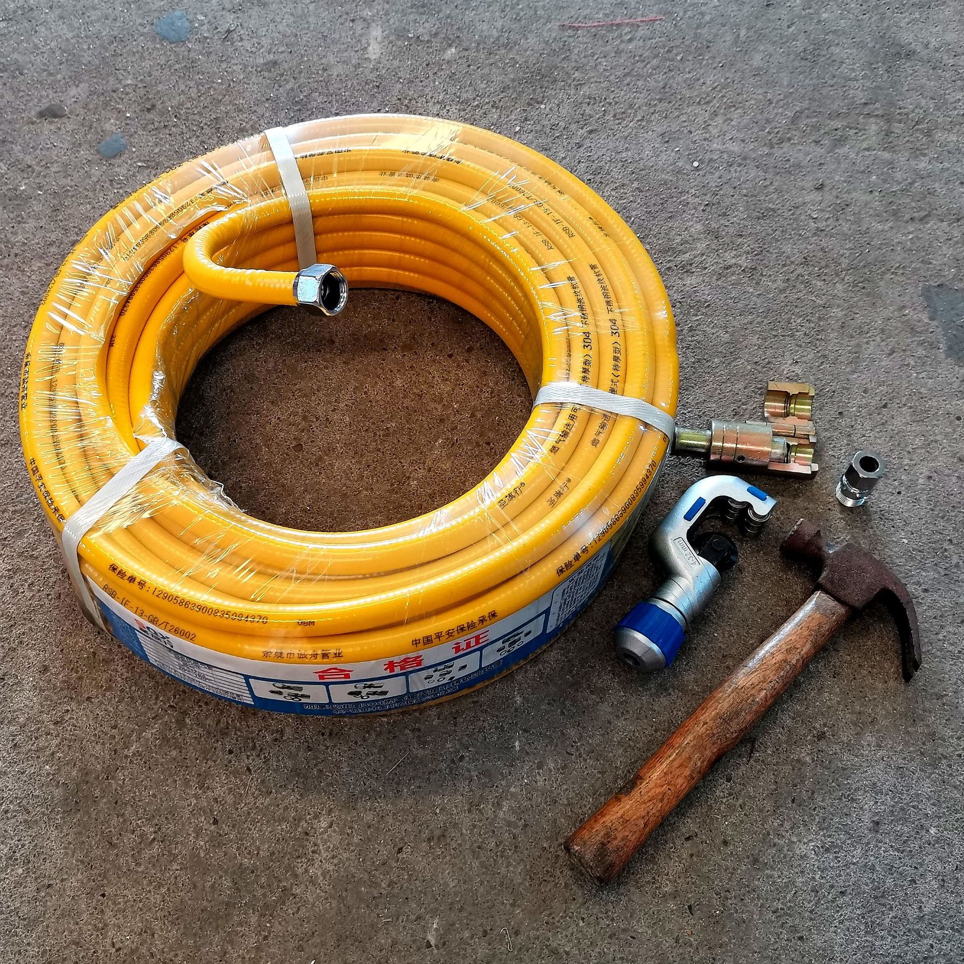 不锈钢燃气管4分内牙不锈钢波纹灶具液化气煤气专用管