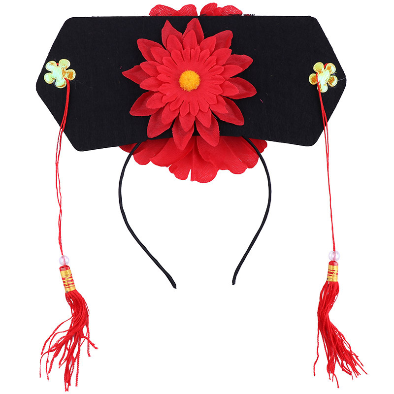 结婚迎亲整蛊道具婚礼闹洞房装饰品格格帽子新郎新娘头饰格格帽