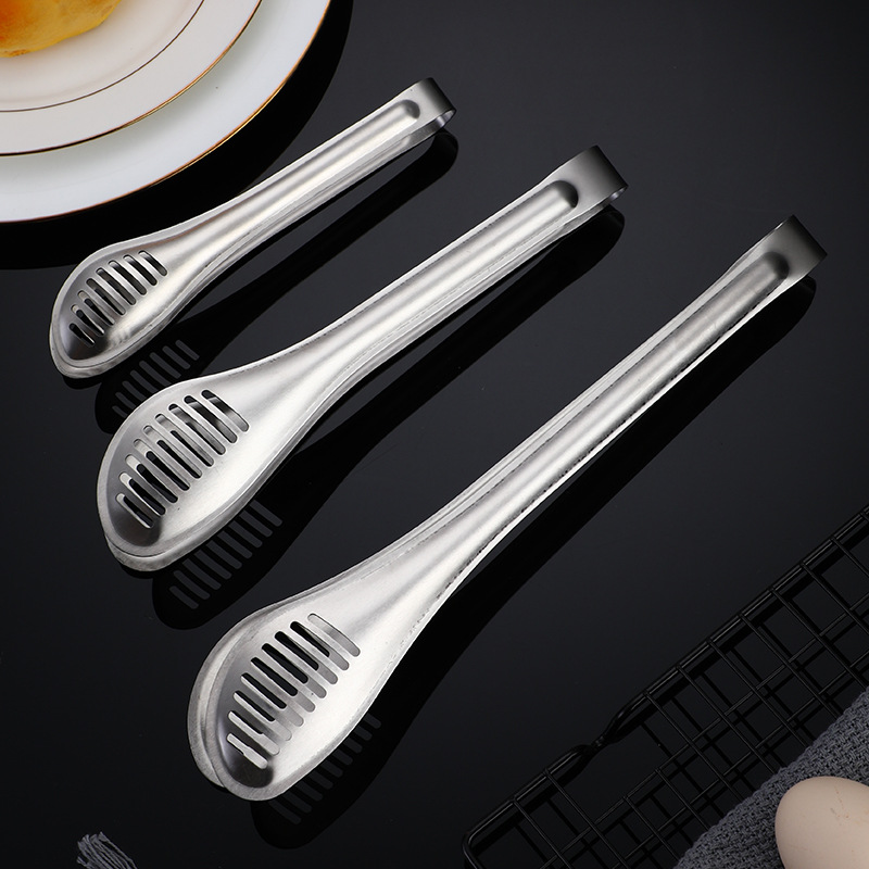 Stainless Steel Food Clamp Barbecue Tools Steak Tong Baking Bread Clip Thickened Food Clip