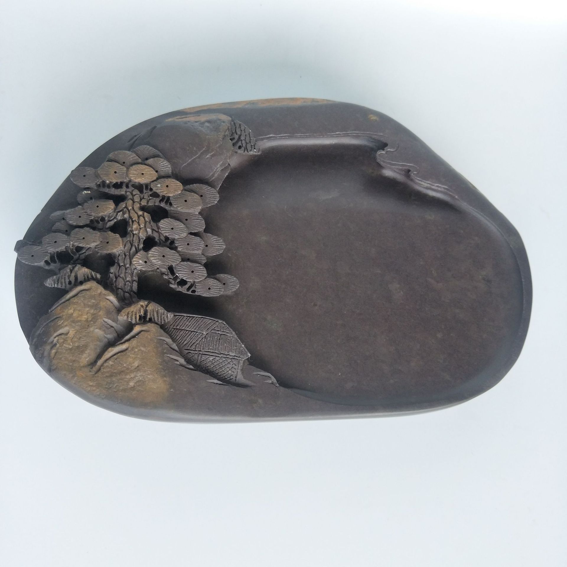 源美端砚宋坑绿端砚销售砚石家居装饰摆件学生砚台定制订单工艺品