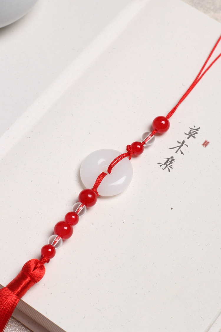 现货汉服女腰佩古装襦裙压襟吊坠平安扣禁步流苏古风饰品少女配饰