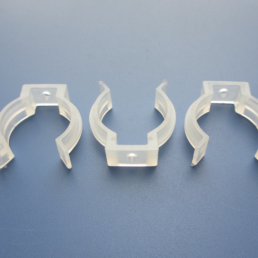 厂家直销优质管卡t8管卡扣 塑胶透明t8日光灯加厚管卡t5灯管夹