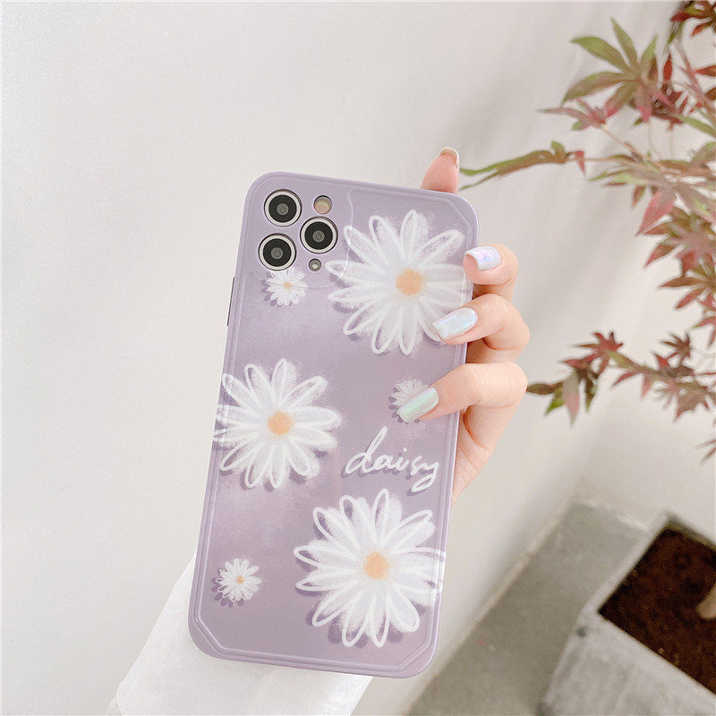 ins风薰衣紫雏菊iphone12mini苹果11promax手机壳8/7plus防摔xr女