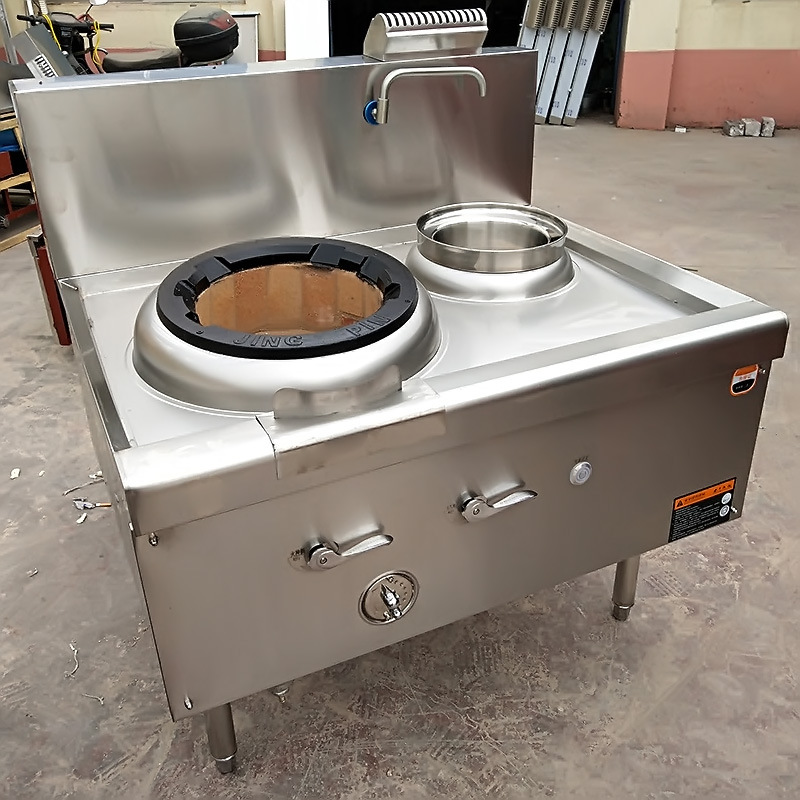 商用不锈钢猛火燃气灶 厨房饭店餐饮食堂专用节能单炒单温大锅灶