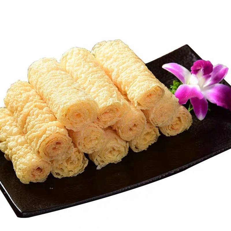 更加好三秒铃铃卷24包*120克卷豆腐皮卷油炸腐竹脆铃卷响铃卷