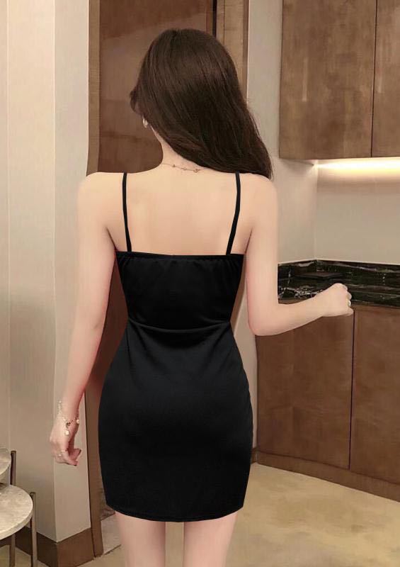红色连衣裙晚礼服短款性感吊带裙抹胸连衣裙年会宴会小晚礼服女