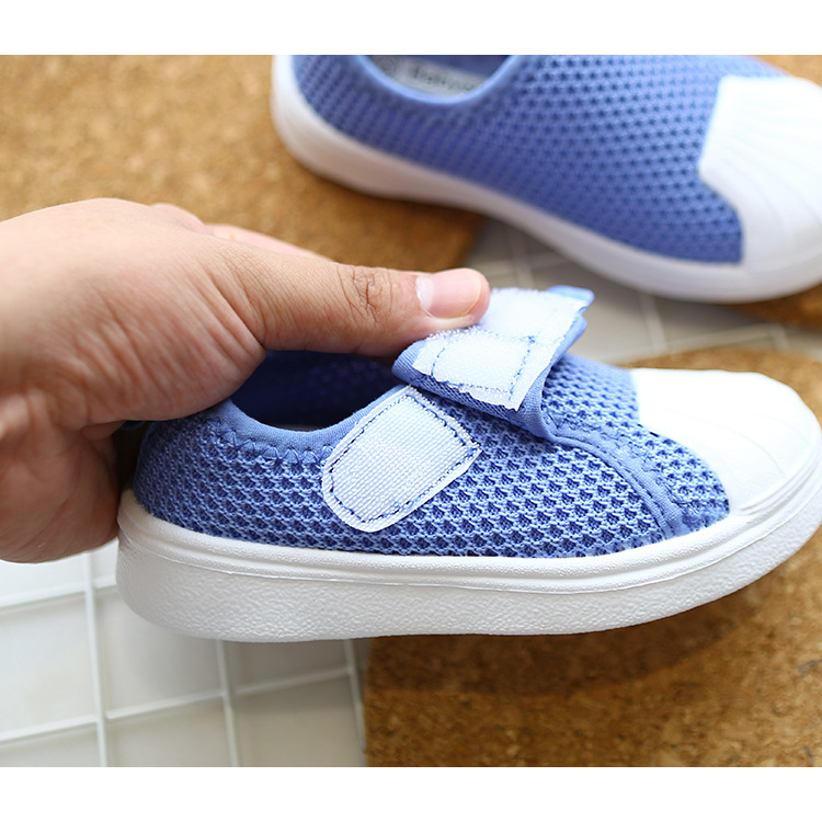 企鹅同学宝宝鞋2021春季学生网面透气学步鞋男童女童机能鞋童鞋靴