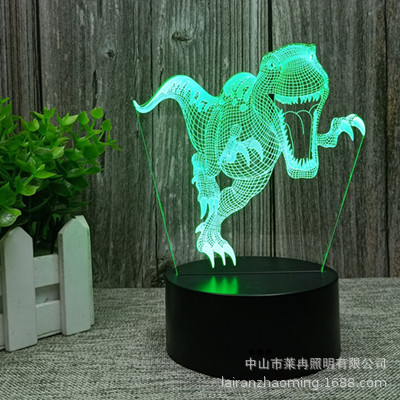 Cross-Border Creative Dinosaur Unicorn Christmas 3d Small Night Lamp Led Touch Remote Control Colorful Table Lamp Children Kt-C