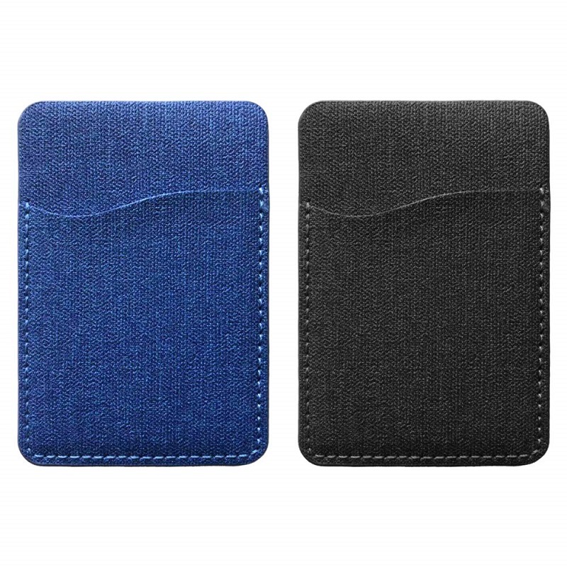 定制pu手机背贴创意布纹手机卡贴多功能手机插卡卡贴厂家直销