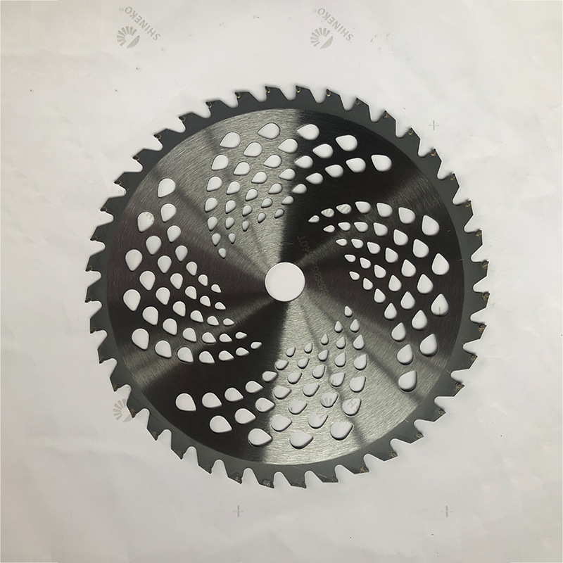 开沟松土锄草轮割草机通用刀片粉碎机锯片直角割草机三叶锰钢锯片