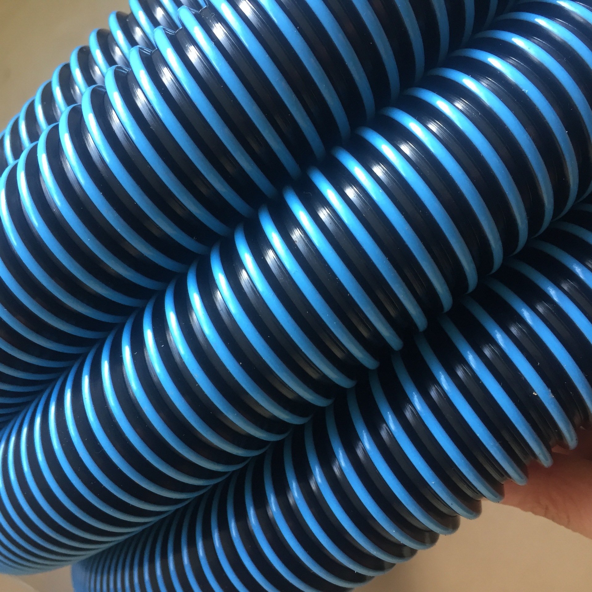 eva吸尘管 吸尘器软管螺旋管 双臂波纹排水管 双色泳池排水给水管