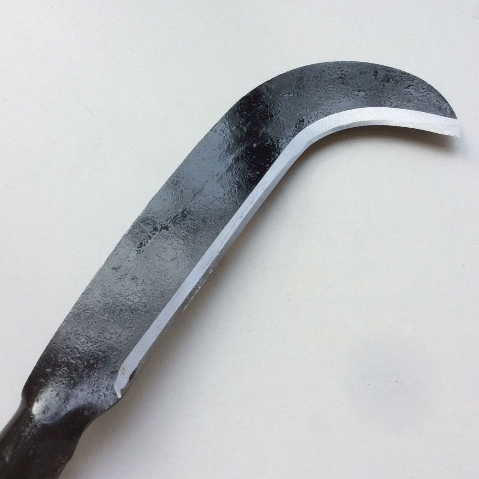 长铁柄钩柴刀 长铁柄镰刀 农用柴刀户外砍柴刀草刀修枝刀割草镰刀