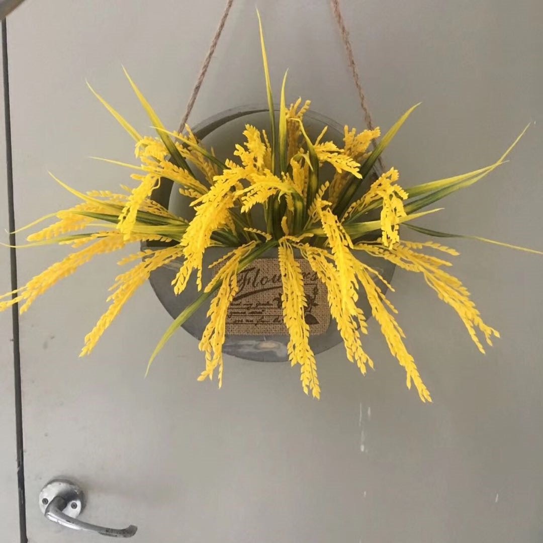工厂批发仿真水稻亚马逊工程造景植物墙家居设计稻谷麦穗假花水稻