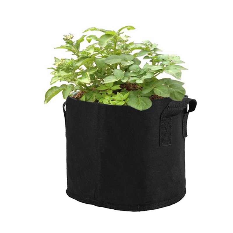跨镜蔬菜植物袋grow bag种植袋黑色无纺布美植袋加厚生长育苗袋