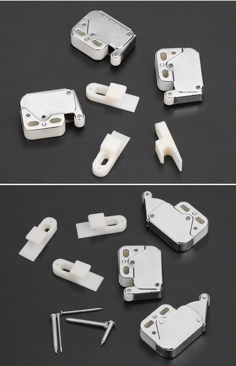 厂家直销 强力反弹象鼻锁扣 衣柜橱柜静音锁扣卡扣反弹自锁器