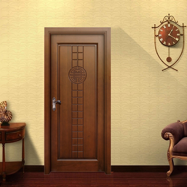 厂家直销室内套装门新中式原木橡木门简约烤漆卧室门