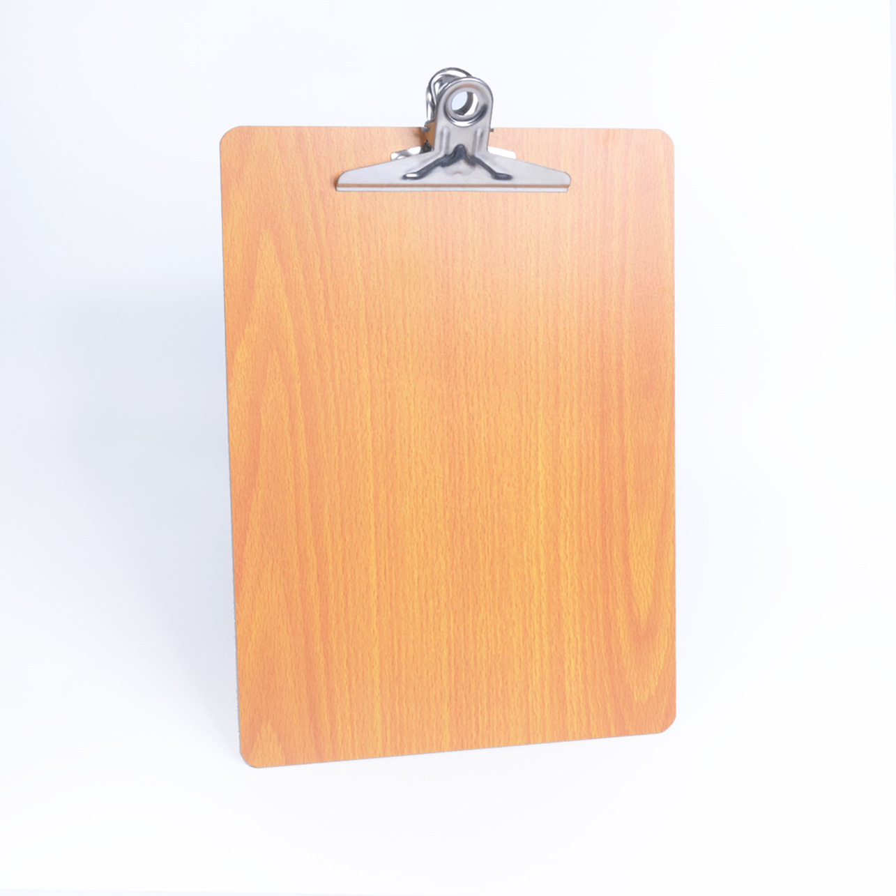 批发a4木板夹桃心夹写字垫板木质画板记事夹文件夹板强力夹