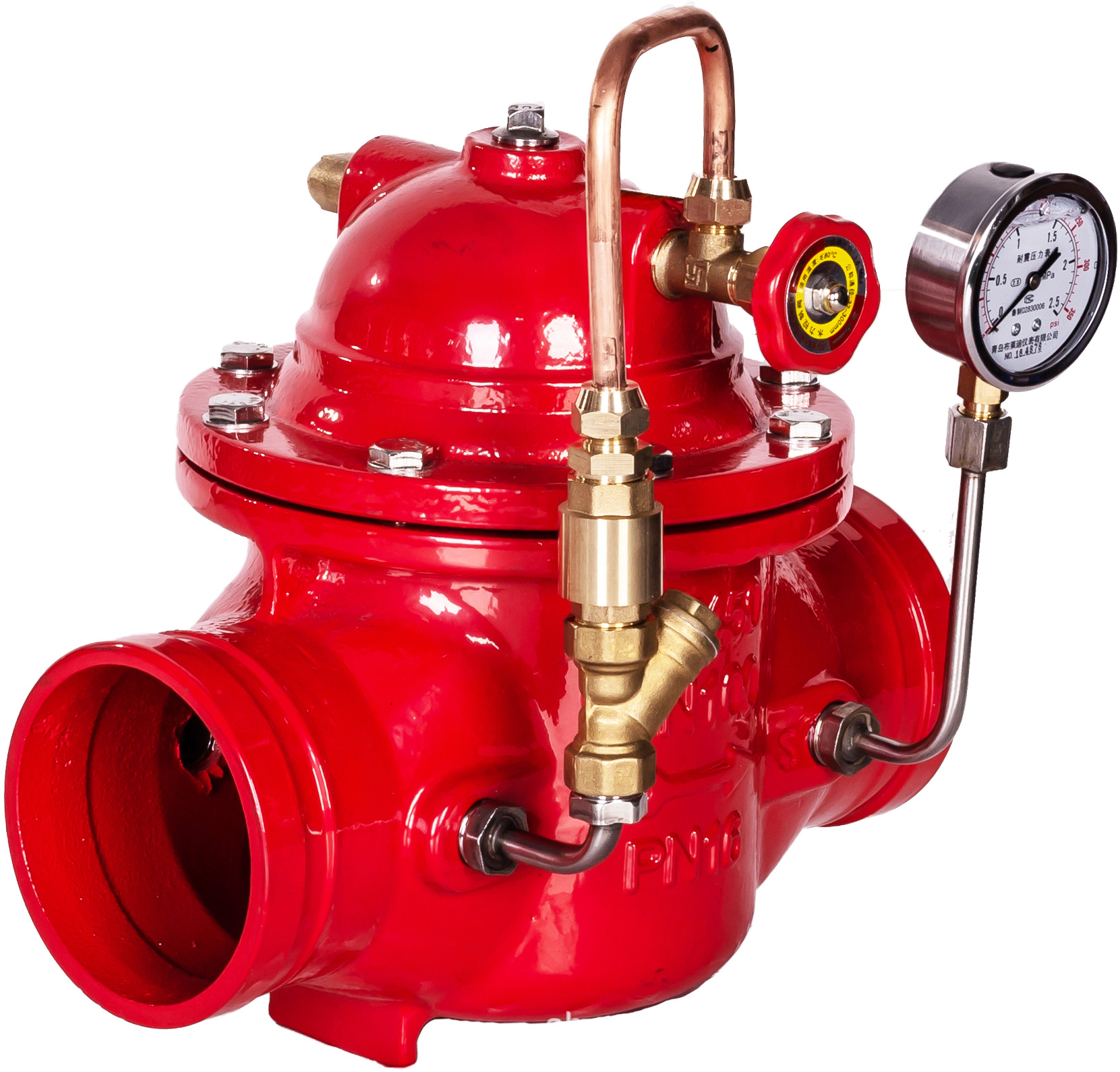 理想龙阀门-球墨铸铁沟槽缓闭式止回阀8300x-16q