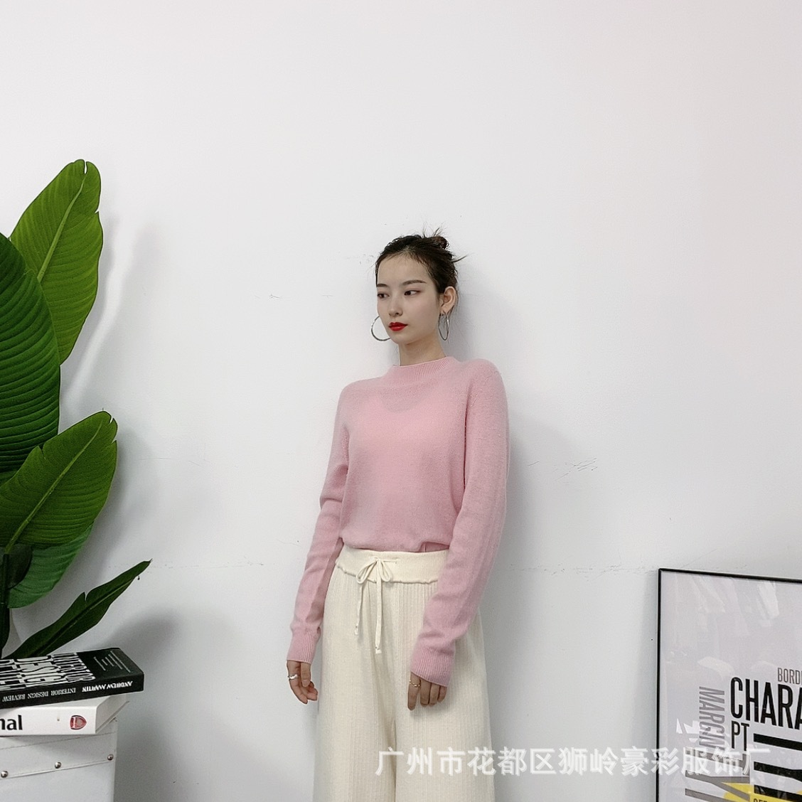 香港艾菲玛无缝山羊绒毛衣打底外穿品牌女装折扣直播实体货源批发