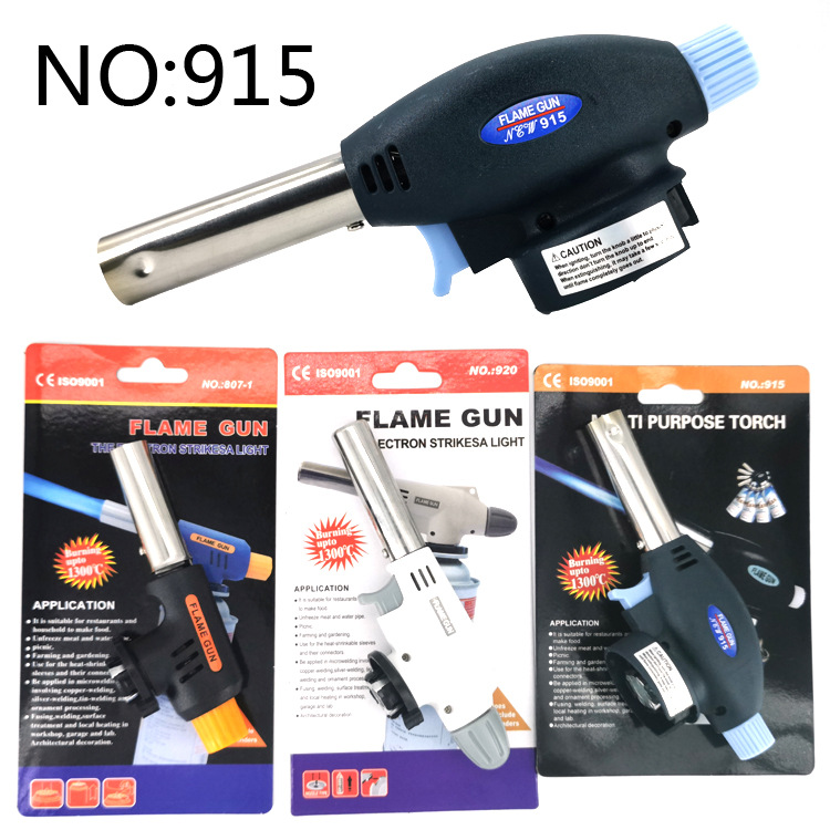 New Card Type Flame Gun Kitchen Outdoor Electronic Ignition High Temperature Resistant Baking Spray Gun Barbecue Carbon Portable Burning Torch