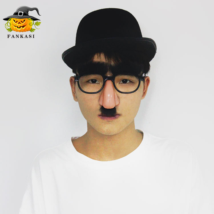 万圣节装扮大鼻子眼镜派对晚会演出道具搞怪搞笑小丑眼镜成人款