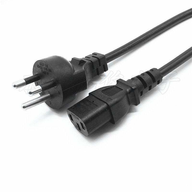 泰国三插电源线厂家品字尾tisi认证泰式规ac插头线全铜3芯连接线