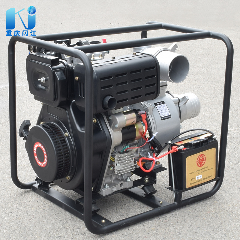 4寸柴油抽水泵186fa 9马力柴油机抽水机农用灌溉自吸泵机泄洪排水