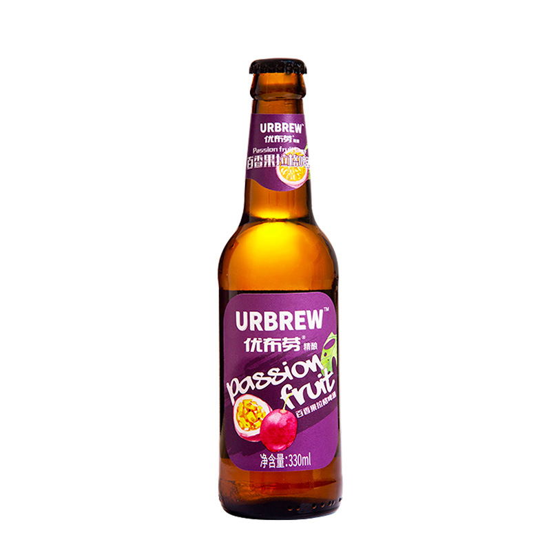 优布劳百香果拉格啤酒精酿啤酒330ml*24瓶