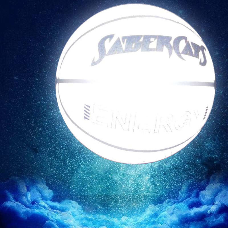 sabot no. 7 particles reflective basketball luminous basketball game student basketball