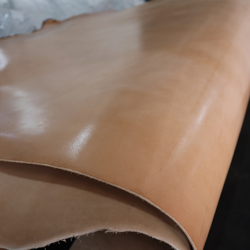 整张头层牛皮本色树膏皮植鞣革556mm厚牛皮硬挺工业件装具牛皮