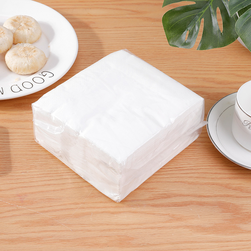 印字230餐巾纸饭店快餐方巾纸酒店西餐单色双色logo方形纸巾定做