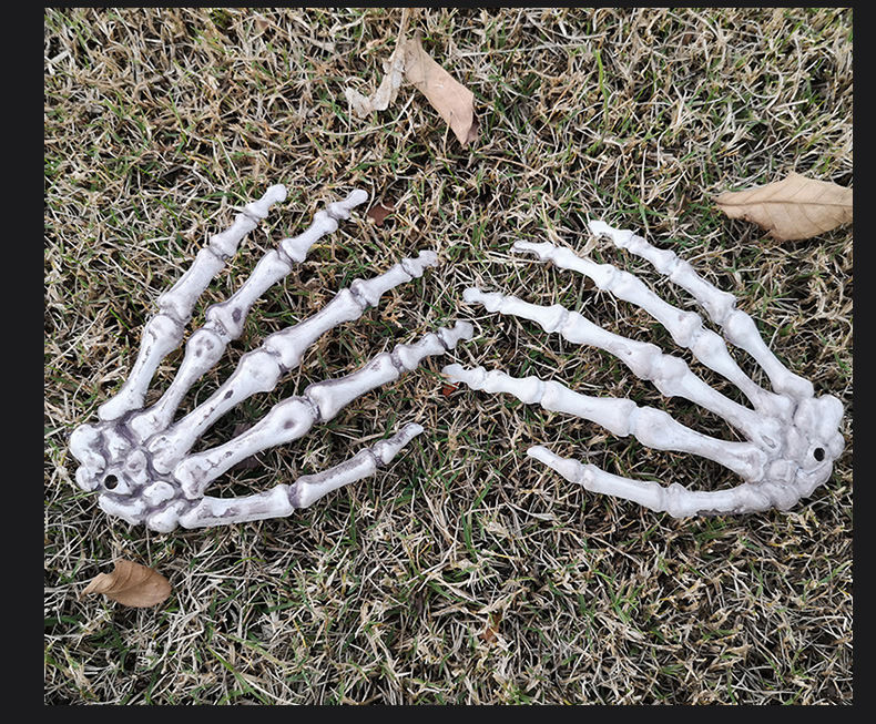 万圣节骷髅手爪整蛊道具骨架手爪酒吧密室逃脱恐怖鬼手厂家批发