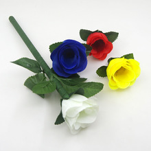 闪电玫瑰变色（四色磁门子） 玫瑰变换 花类舞台魔术道具
