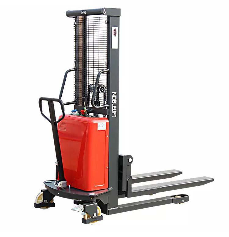 诺力电动叉车半电动堆高车电动液压半自动升高车2吨升高1.5米叉车