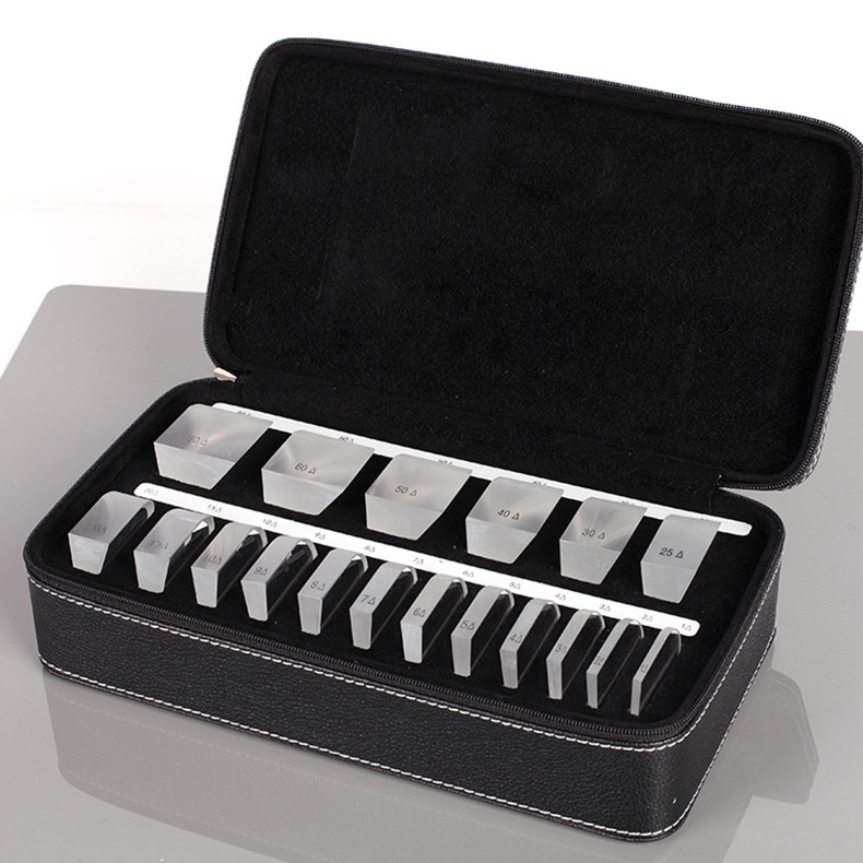 验光光学玻璃斜视定量检查视觉训练矩形块状三棱镜ps18