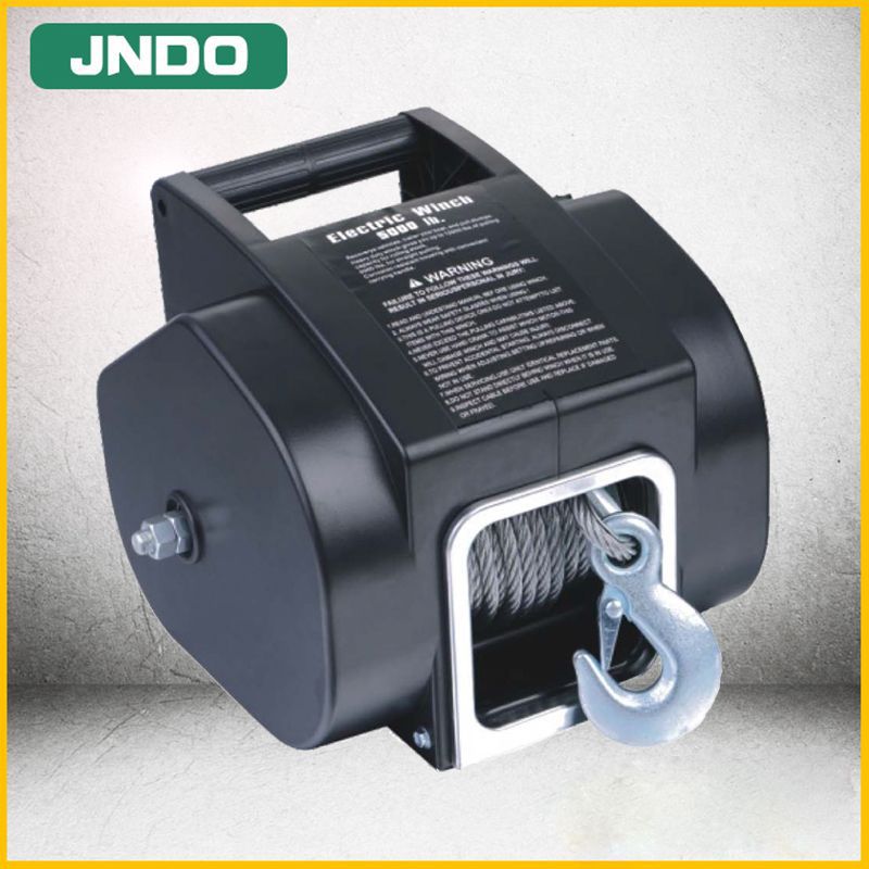 3500磅便携式电动绞盘船用电动绞盘12v 游艇船舶用电动牵引绞车