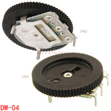 调节电位器 单联电位器平插带轮电位器 胶轮尺寸16.0*2.0 DW-04
